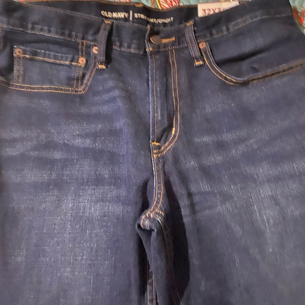 Old Navy Blue Straight Jeans Classic Style